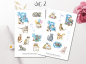 Preview: Katzen Sticker Set